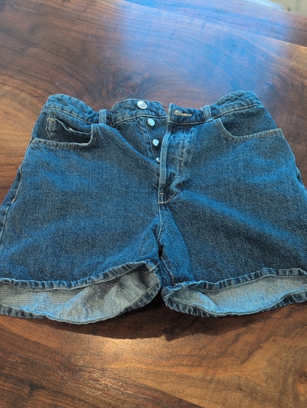 Zara Medium Blue Denim Shorts